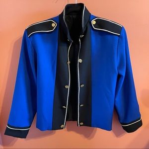 Bright Navy Military Band-Style Blazer/Jacket - Size 8/10